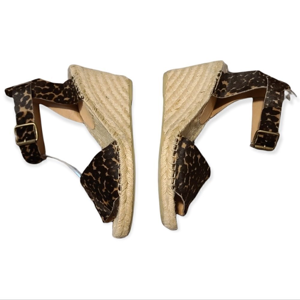 J. Crew Animal Print Espadrille Size 8 - Picture 5 of 9